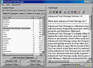 Advanced Text Storage
